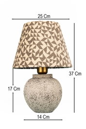 Opviq Lámpara de Mesa BK101 de Cerámica Multicolor
